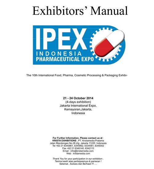 Najnowsze wiadomości o IPEX & ALL PACK Indonezja 2014