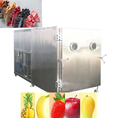 Dobra cena Industry Vacuum Freeze Dryer Machine Strawberry Fruit And Vegetable 120Kw 25kg / Batch w Internecie