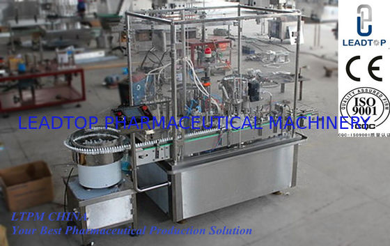 Dobra cena Automatyczna maszyna do napełniania butelek z płynem ze sterowaniem PLC 10-40 butelek / min w Internecie