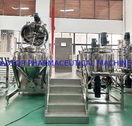 Gorąca Wyprzedaż Wysokiej Jakości Sterowana PLC Próżniowa Ultradźwiękowa Emulgatorka Ze Stali Nierdzewnej do Kosmetyków, Kremu do Twarzy i Pielęgnacji Skóry