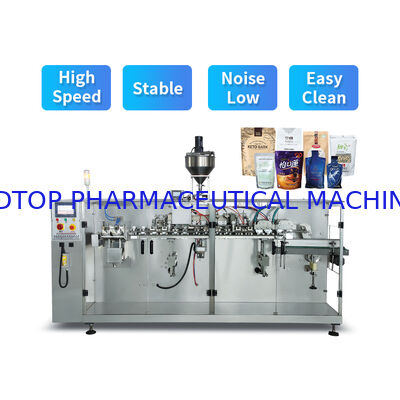 Dobra cena Fully Automatic High Speed Three Servo Food Beverage Chemical Pouch Filling Horizontal multifunctional packaging machine w Internecie