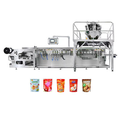 Dobra cena Premade Pouch Stand Up Doypack Granule Nuts Multihead Weigher Automatic Horizontal multifunctional packaging machine w Internecie