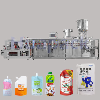 Dobra cena High Productivity Plastic Pouch Food Coffee Bean Pet Food Rice Filling Horizontal multifunctional packaging machine w Internecie