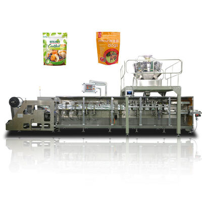 Dobra cena Fully Automatic Double Sachet Form Fill Seal Washing Powder Chemical High Speed Horizontal multifunctional packaging machine w Internecie
