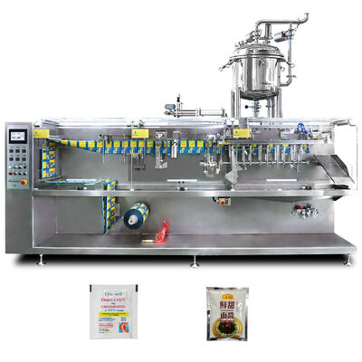 Dobra cena Roll Film Standup Pouch Top Spout Doypack Milk Tea Filling Horizontal multifunctional packaging machine w Internecie